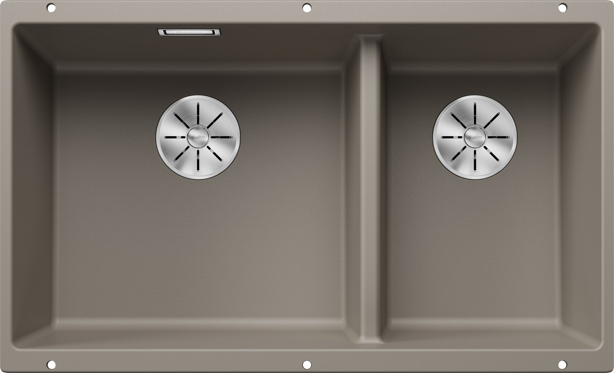 Chiuveta de bucatarie Subline 523158, silgranit trufe, 755 x 460 mm, Blanco